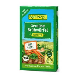 Vývar zeleninový bylinkový v kostce 8 ks BIO   RAPUNZEL