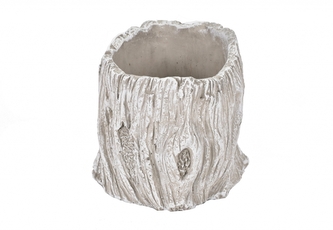 Cementový obal na květiny 12 cm šedý