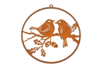 Kovová dekorace Bird Branch S rez