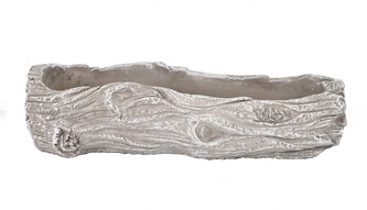 Cementový obal na květiny 24,5 cm šedý