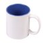 Hrnek pro potisk - 300 ml, bílý, sv.modrý vnitřek