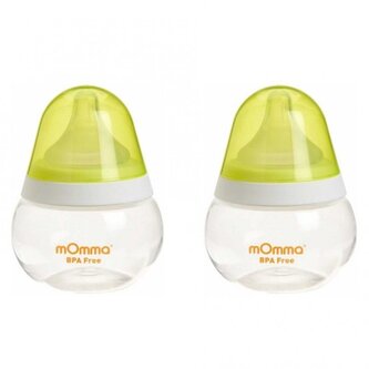 Kojenecká láhev mOmma 250ml Yellow 2ks