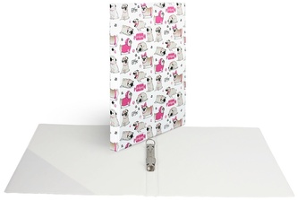 Segregator A4 2R 2cm z nadrukiem Mops, Biurfol