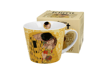 Kubek prosty THE KISS ECRU inspired by Klimt Kubek prosty THE KISS ECRU inspired by Klimt