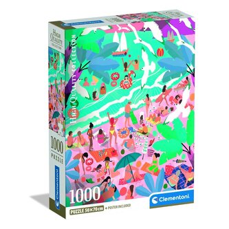 Puzzle 1000 elementów. Compact  Sunday at the Beach