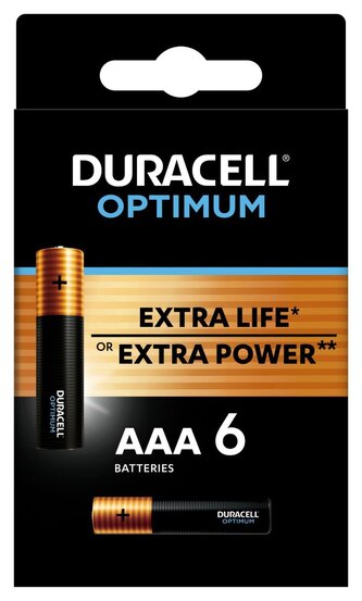 Duracell Optimum alkalická baterie 6 ks (AAA)