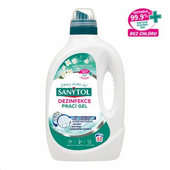 Marca Sanytol - dezinfekce prací gel, 2,65 l, 53 dávek, květinová svěžest