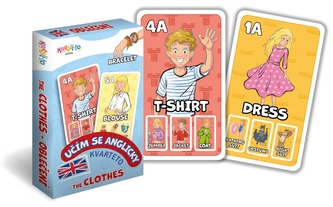 Karty - Kvarteto Učím se anglicky – The Clothes