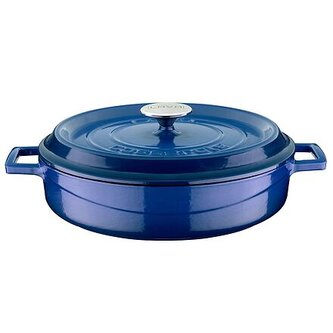 Kastrol Ø 28 cm, 3,5 l, litinový, modrý LAVA METAL LVYST28K2BLU