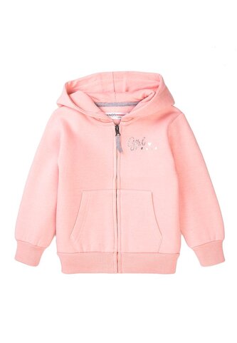 Mikina dívčí s kapucí, Minoti, 8GZTHRU 3, růžová - 134/140