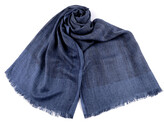 Šátek / šála / pléd tečky 95x210 cm - 1 ks - 3 modrá jeans
