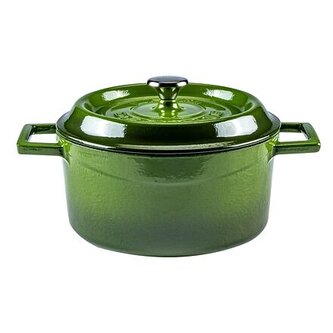 Hrnec Ø 20 cm, 2,6 l, litinový, zelený LAVA METAL LVYTC20K2G