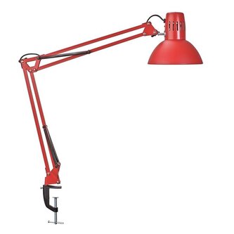 Stolní lampa MAULstudy - k upevnění na stůl, červe