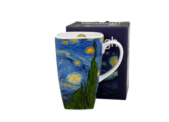 Kubek kwadratowy STARRY NIGHT inspired by Van Gogh