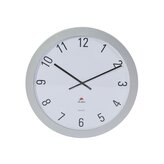 Nástěnné hodiny Horgiant - plast, 60 cm, stříbrné