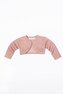 Svetr dívčí bolerko s ozdobnými lemy, Minoti, ODYSSEY 7, růžová - 80/86