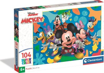 Puzzle 104 elementów. Super kolor. Mickey and Friends