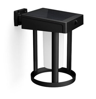 Camil UltraEfficient solární venkovní nástěnné LED svítidlo 1,4W 250lm 3000K IP44, černé