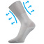Lonka® ponožky Zdravan sv.šedá 46-48 (31-32) 3 páry