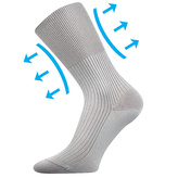 Lonka® ponožky Zdravan sv.šedá 41-42 (27-28) 3 páry