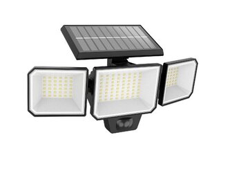 Nysil solární bezpečnostní nástěnné LED svítidlo se senzorem 8,7W lm 5000K IP65, černé
