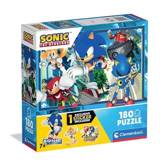 Puzzle super 180 elementów. Super kolor  Sonic 3