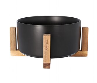 FINCAN | keramická mísa na salát černá | 21x11 cm | 853178