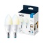 WiZ SET 2x LED žárovka E14 C37 Candle 4,9W (40W) 470lm 2700-6500K IP20, stmívatelná
