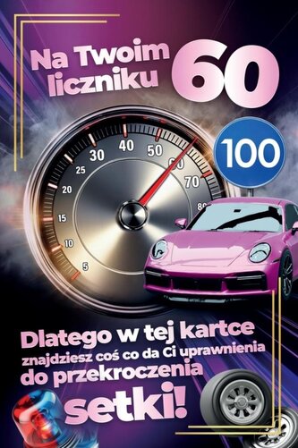230 Karnet JCX Prawo Jazdy 60 urodziny damskie