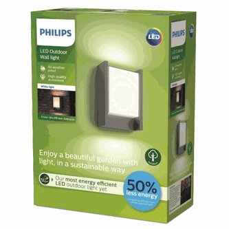 Arbour UltraEfficient venkovní nástěnné LED svítidlo 3,8W 800lm 3000K IP44, antracit