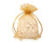 Dárkový pytlík 10x15 cm organza - 10 ks - 3 zlatá