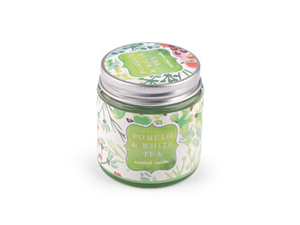 Vonná svíčka ve skle 70 g - 1 ks - 3 (Pomelo & white tea) zelená sv.