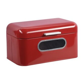 Chlebník 30 x 15,4 x 18 cm, nerez, červený KESPER 18050