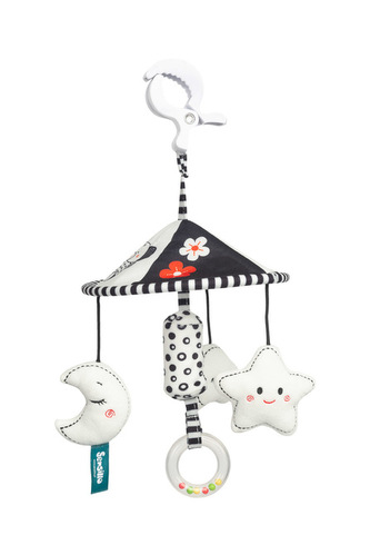 BLACK&WHITE KARUZELA DO WÓZKA GWIAZDKA