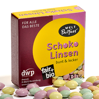 WeltPartner eG BIO čokoládové lentilky  37g