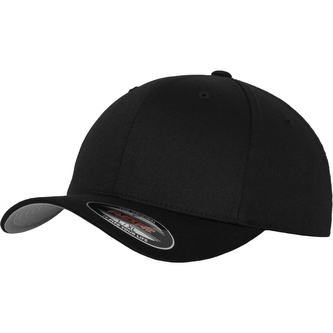 Kšiltovka Flexfit Wooly Combed - černá-šedá, L/XL