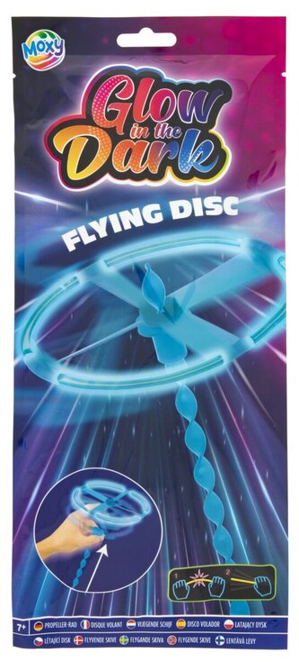 Létací disk svítící ve tmě  - modrý