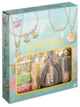 Sada na výrobu šperků  včetně kleštiček - modrá