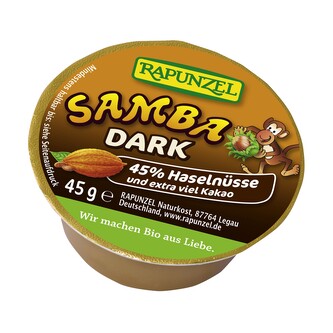 Pomazánka oříšková SAMBA dark mini 45 g BIO   RAPUNZEL