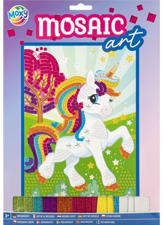 Mozaikový obrázek A4 - jednorožec
