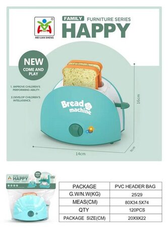 Topinkovač s efekty 16 cm