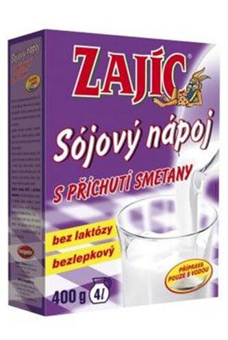 Nápoj Zajíc sójový nápoj  se smetanou 400g krabička