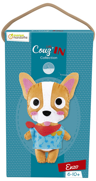 Zestaw Maskotka do szycia Buldog Enzo, Avenue Mandarine