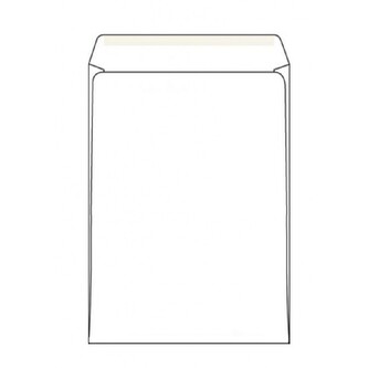 Harmanec-Kuvert - obálka samolepící s páskou B4, bílá, 250 × 353 mm - 50 ks