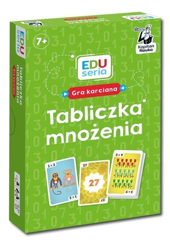 Kapitan Nauka Tabliczka mnożenia Gra karciana Kapitan Nauka Tabliczka mnożenia Gra karciana