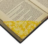 Rohová látková záložka do knihy - Žluté listy