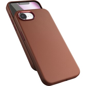 Epico Mag+ kožený kryt pro iPhone 16e hnědý
