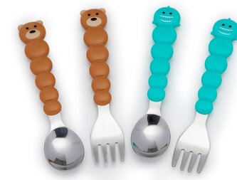 Melii dětský příbor Bear-Shark 4 ks