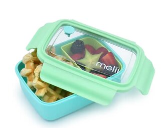 Bento Box krabička na svačinu 880 ml - modrá