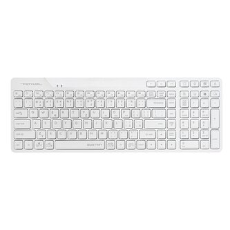 A4tech FStyler FBK27C AS, bezdrátová Dual mode Bluetooth+2,4G klávesnice, CZ, bílá